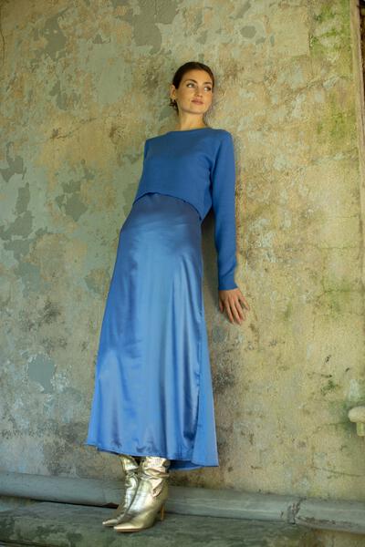 Crop Sweater - Azure - Image 5