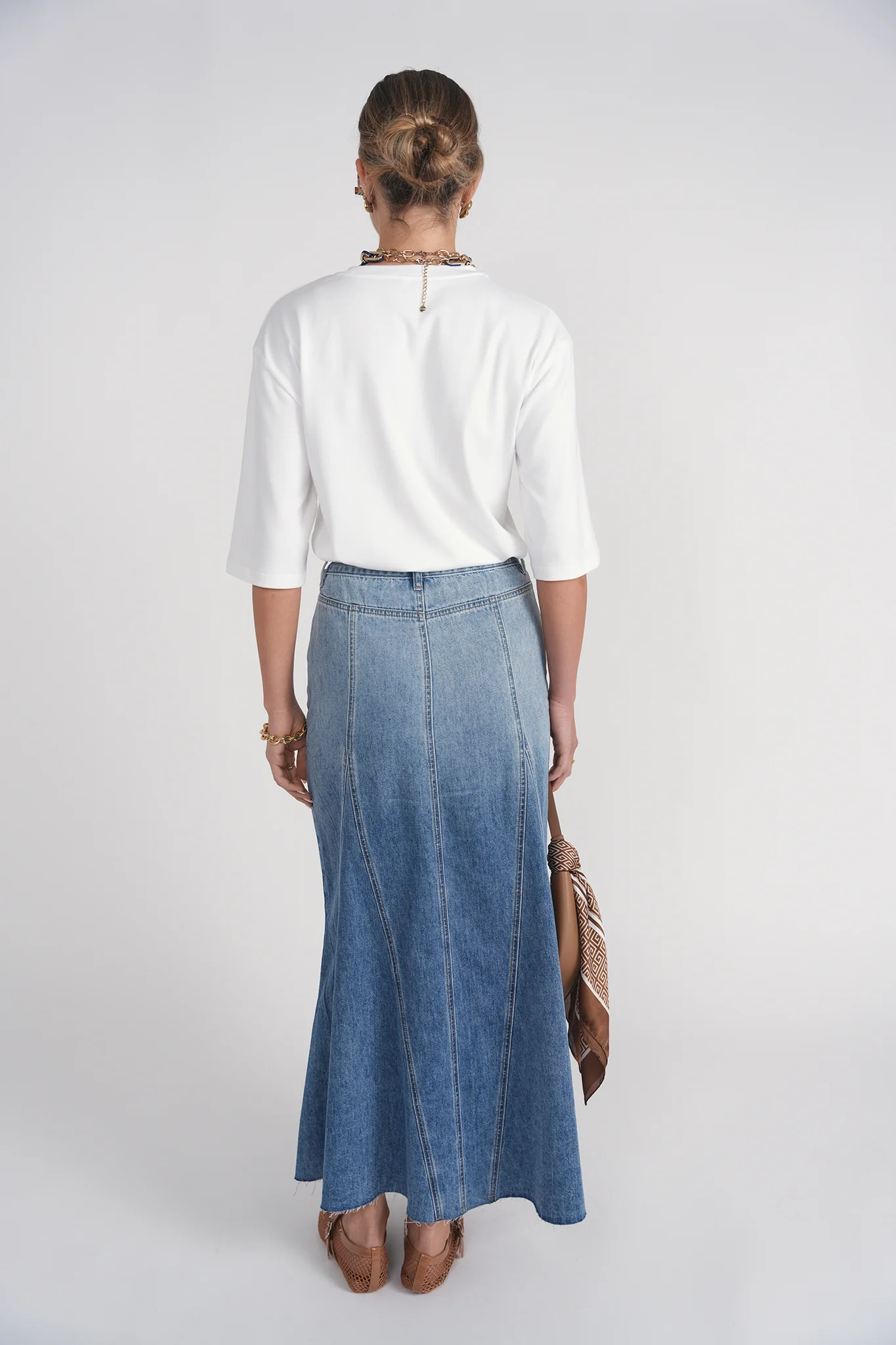 Rivv Skirt- Light Blue Denim - Image 4