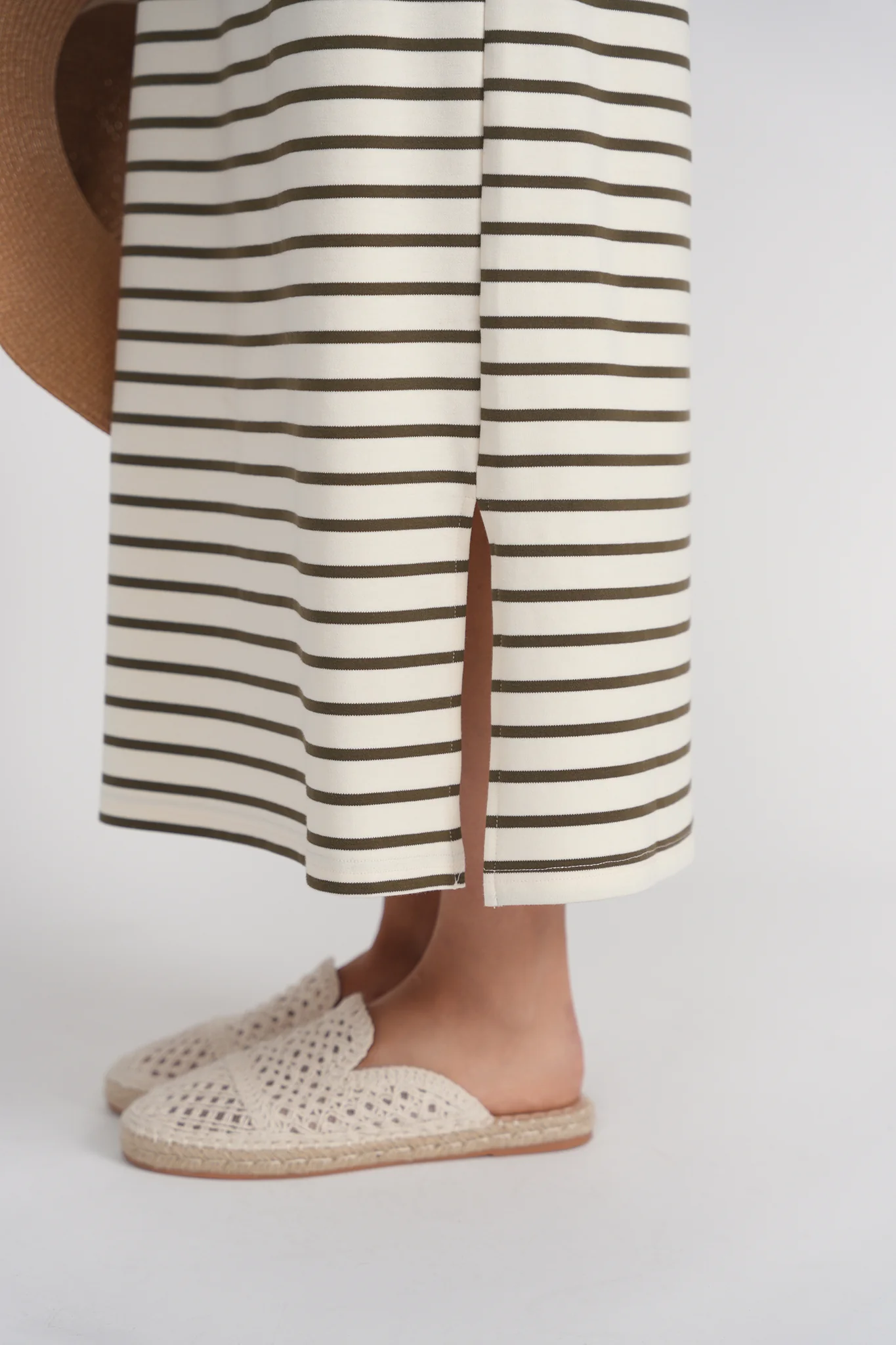 Raglan Sleeve T-shirt Dress- Stripes - Image 5