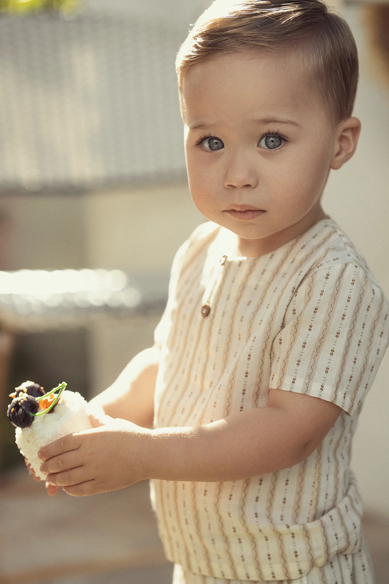 SB6CY2903EB 2pc Boys Set- Beige - Image 3