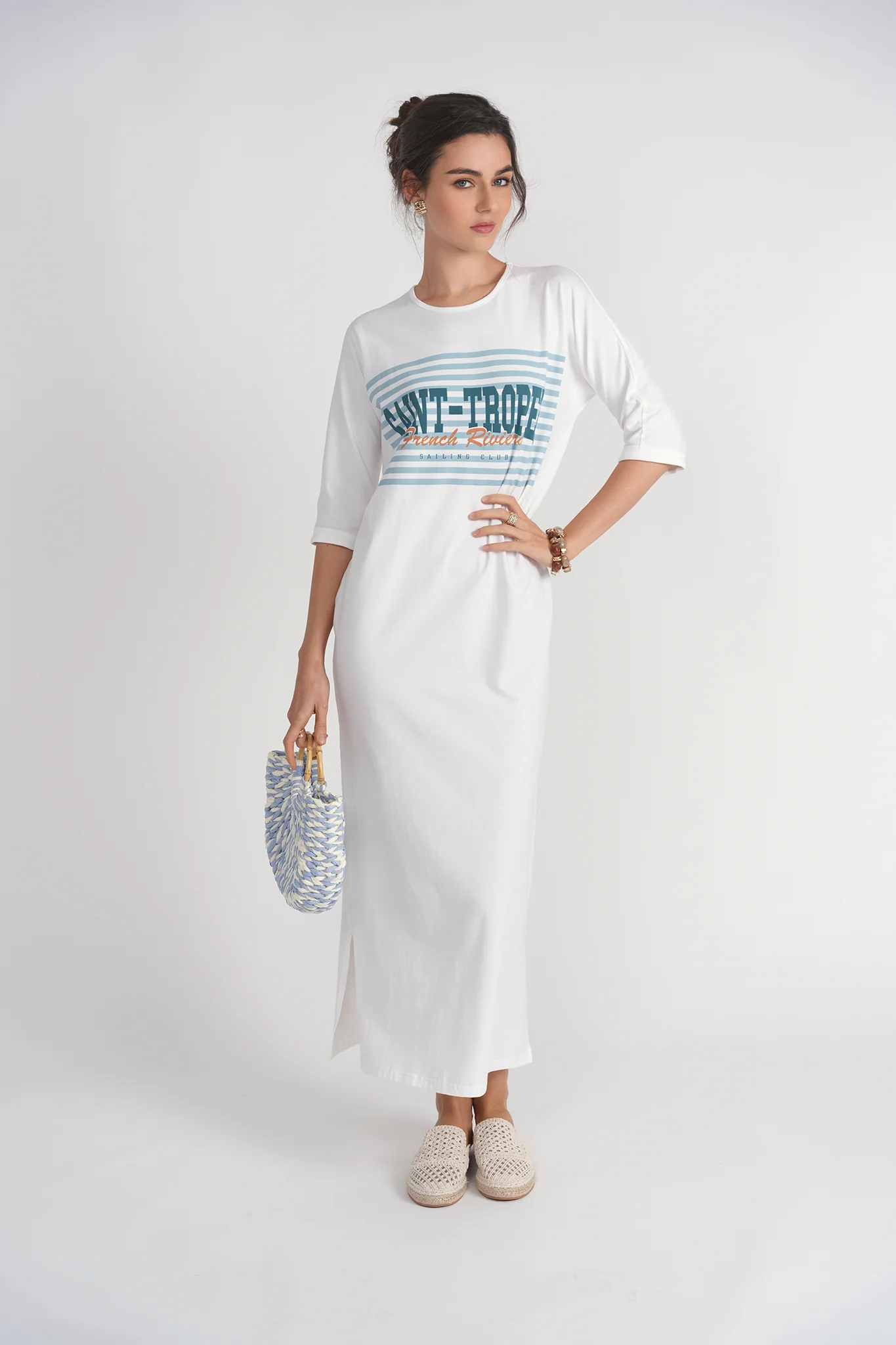 T-shirt Midi Dress- St Tropez - Image 3
