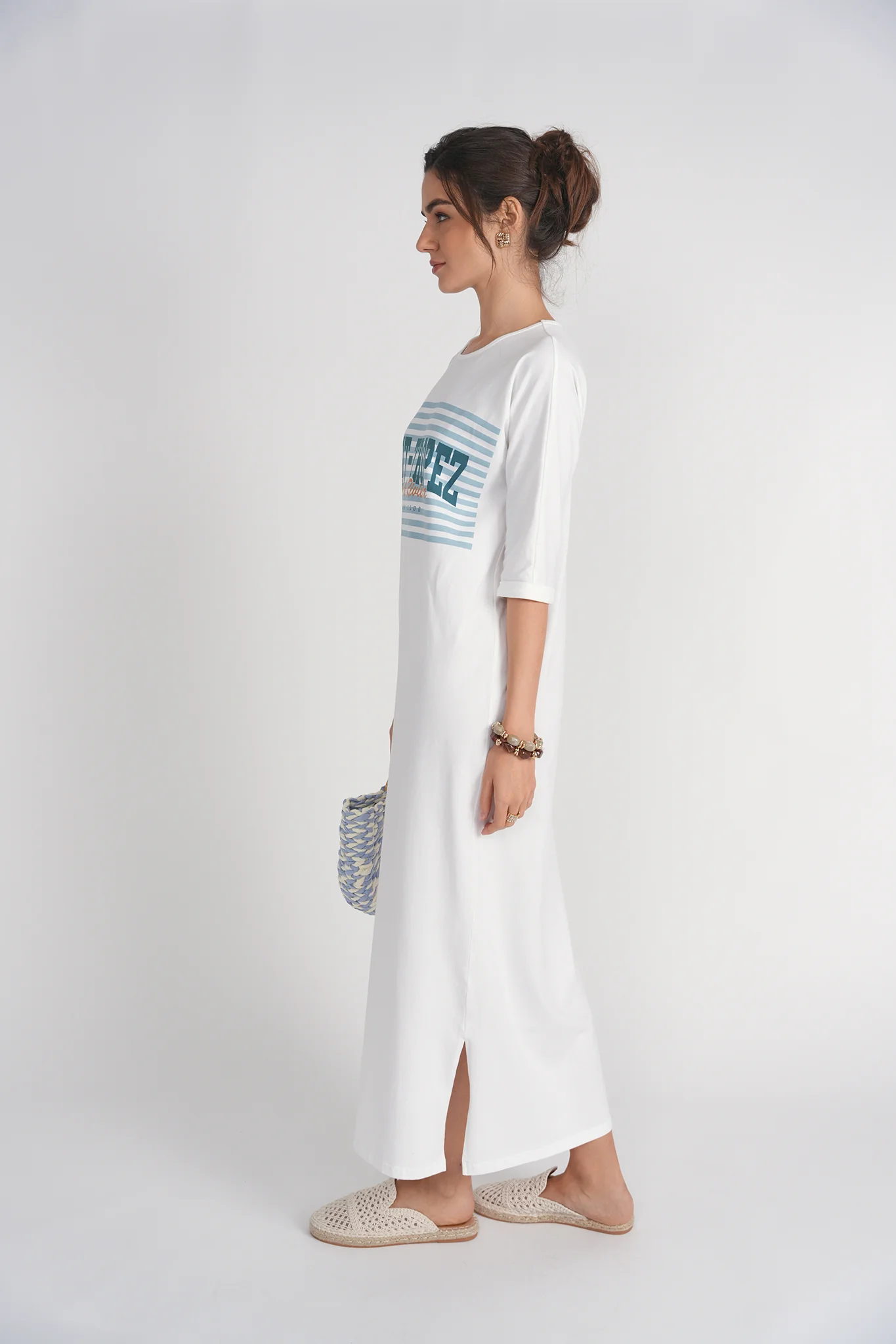 T-shirt Midi Dress- St Tropez - Image 4