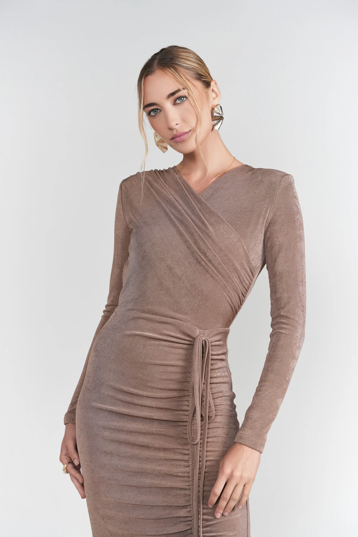 Valerie Midi Dress- Mink - Image 4