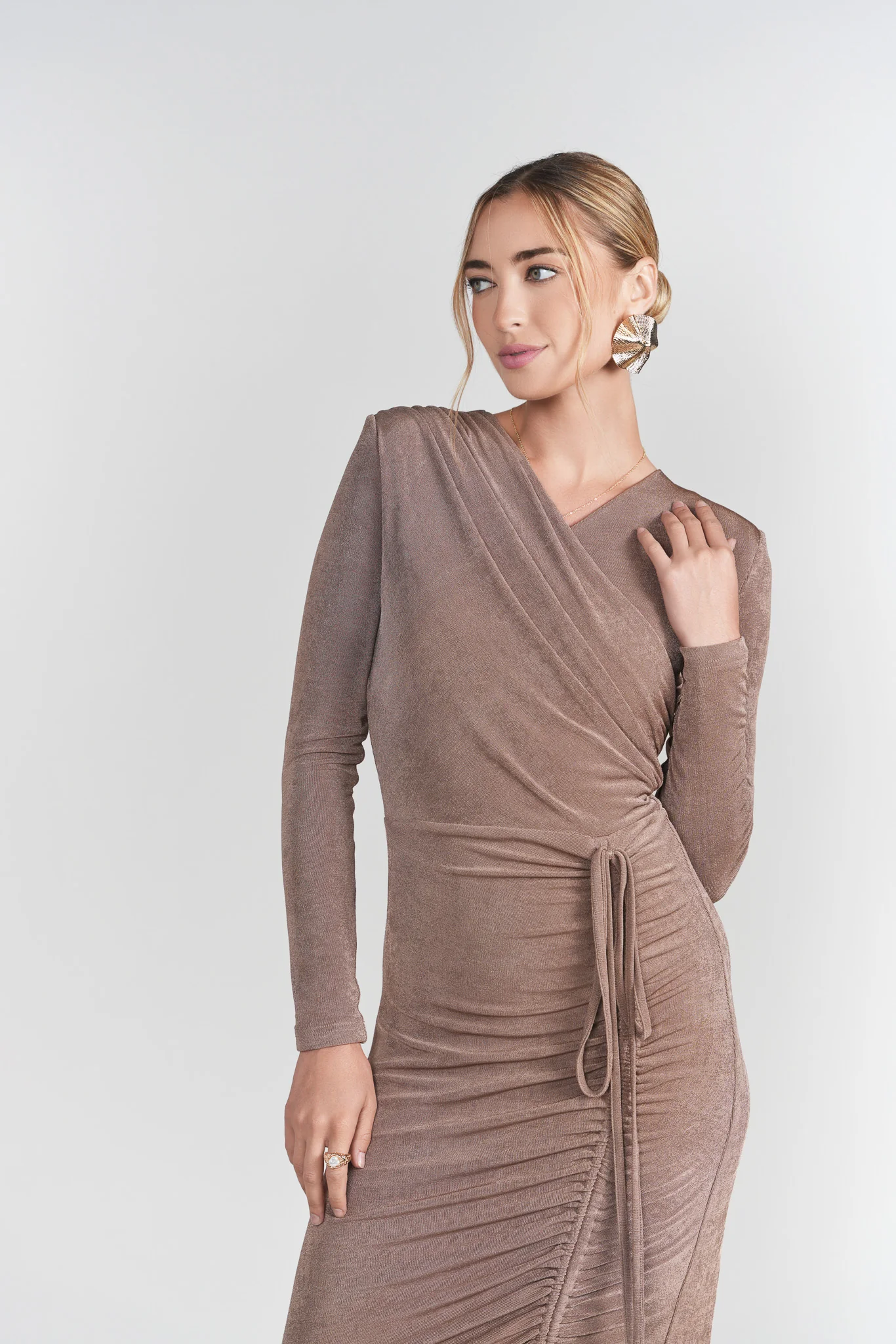 Valerie Midi Dress- Mink - Image 7